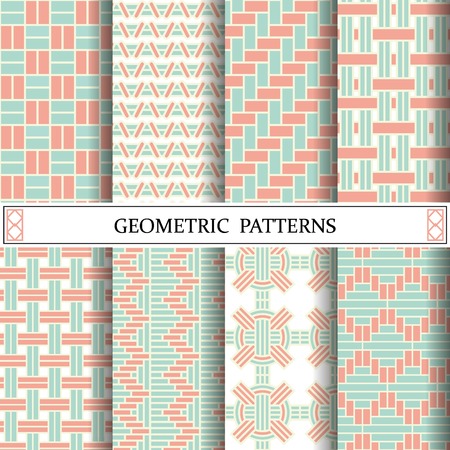 geometric pastel pattern, weave pattern style for background webpage and texture surfaceのイラスト素材