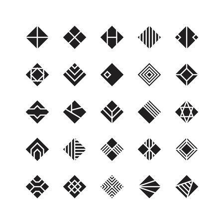 diamond shape , geometric vector icon , ornamentのイラスト素材