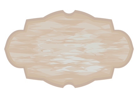 wooden panel with a shebbie-chic brown coffee with blue rubbed paint object isolated on a white backgroundのイラスト素材