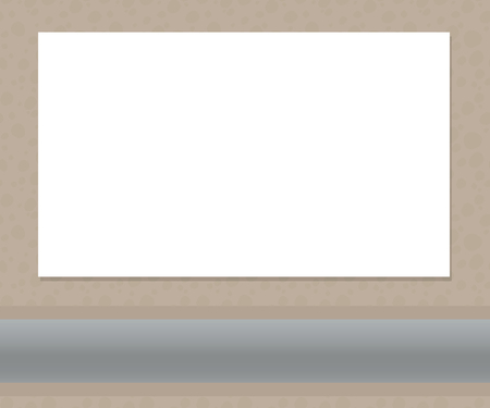 A brown two-tone cut of soil under the ground with round stones or a heater, a gray plastic water pipe and white area for text vector illustration illustration.のイラスト素材