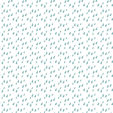 Blue rain drops painted seamless vector pattern backgroundのイラスト素材