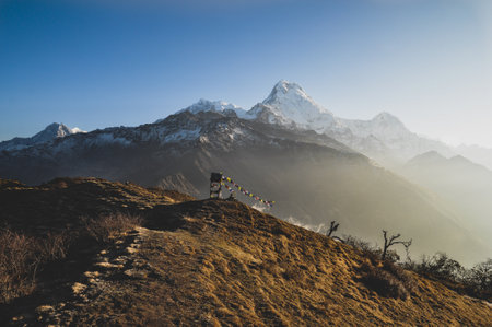 Scenic view of snowcapped mountains