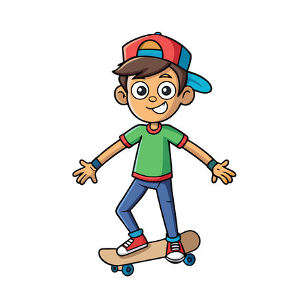 Beautiful Professional Cartoon Character Design Vector illustrationのイラスト素材