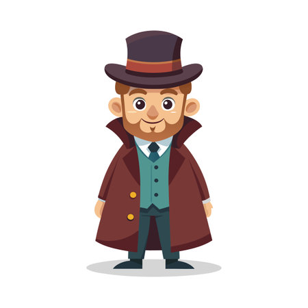 Beautiful Professional Cartoon Character Design Vector illustrationのイラスト素材