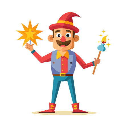 Beautiful Professional Cartoon Character Design Vector illustrationのイラスト素材