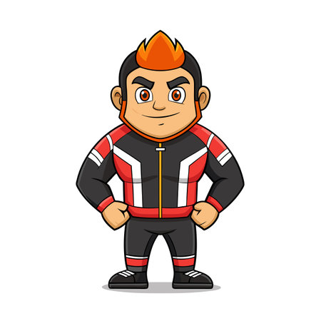 Beautiful Professional Cartoon Character Design Vector illustrationのイラスト素材