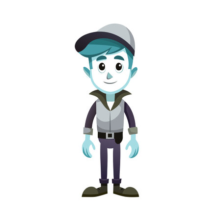 Beautiful Professional Cartoon Character Design Vector illustration
