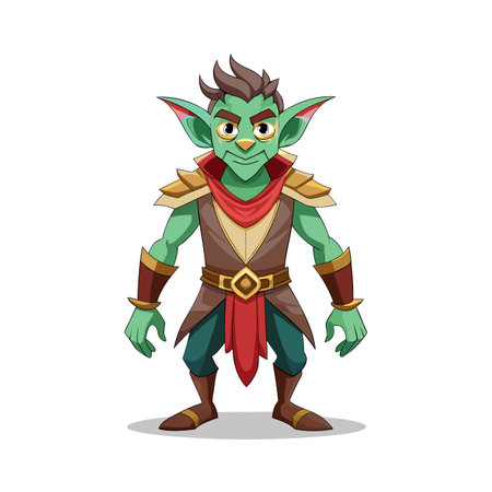 Beautiful Professional Cartoon Character Design Vector illustrationのイラスト素材