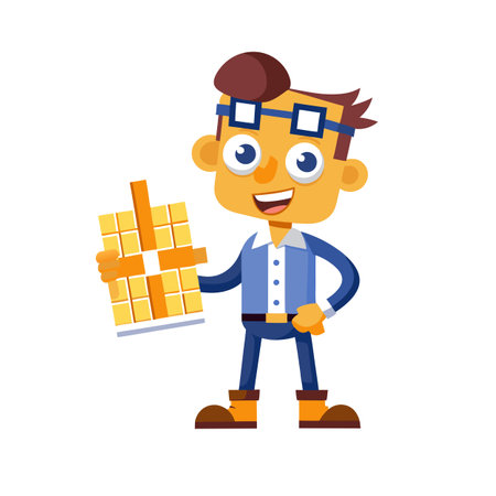 Beautiful Professional Cartoon Character Design Vector illustrationのイラスト素材