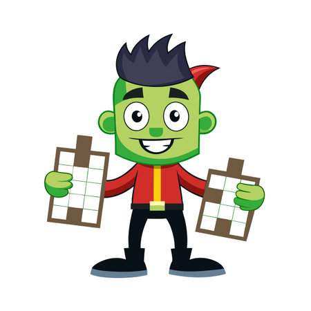 Beautiful Professional Cartoon Character Design Vector illustrationのイラスト素材