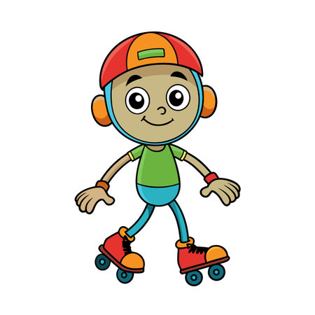 Beautiful Professional Cartoon Character Design Vector illustrationのイラスト素材