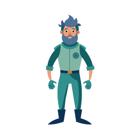 Beautiful Professional Cartoon Character Design Vector illustrationのイラスト素材