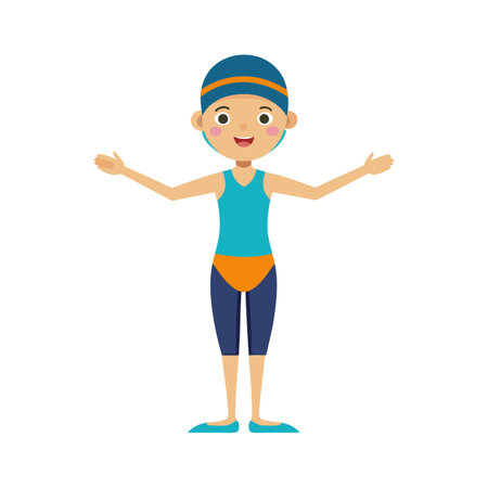 Beautiful Professional Cartoon Character Design Vector illustrationのイラスト素材