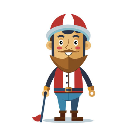 Beautiful Professional Cartoon Character Design Vector illustrationのイラスト素材
