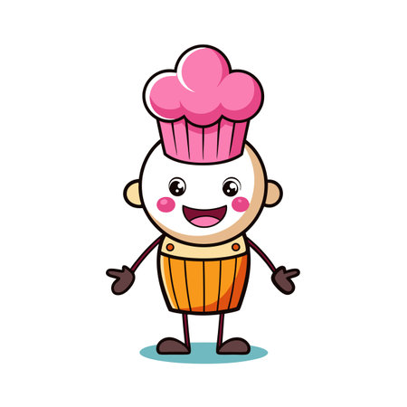Beautiful Professional Cartoon Character Design Vector illustrationのイラスト素材