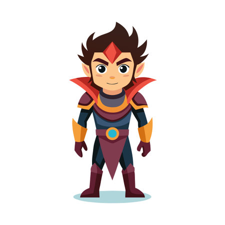 Beautiful Professional Cartoon Character Design Vector illustrationのイラスト素材
