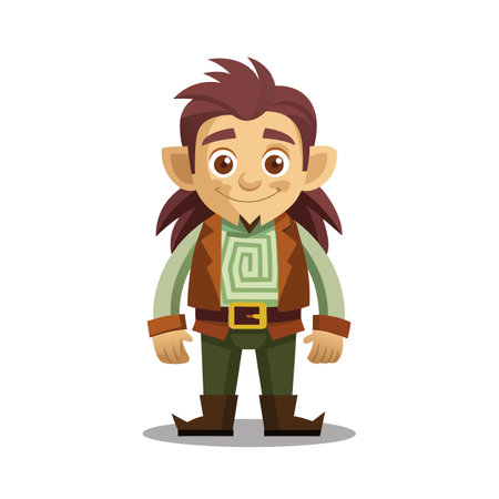 Beautiful Professional Cartoon Character Design Vector illustrationのイラスト素材