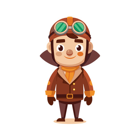 Beautiful Professional Cartoon Character Design Vector illustrationのイラスト素材