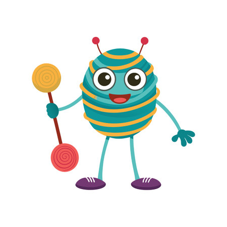 Beautiful Professional Cartoon Character Design Vector illustrationのイラスト素材