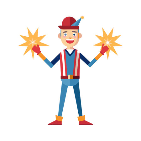 Beautiful Professional Cartoon Character Design Vector illustrationのイラスト素材
