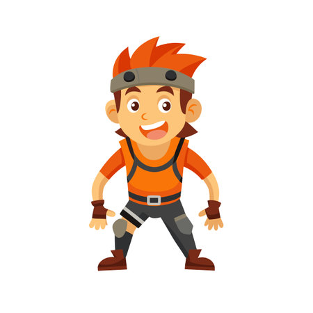 Beautiful Professional Cartoon Character Design Vector illustrationのイラスト素材