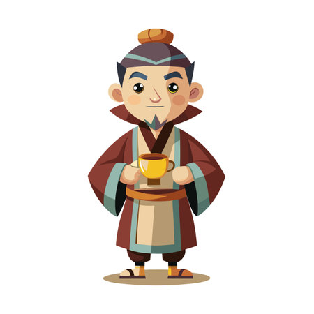 Beautiful Professional Cartoon Character Design Vector illustrationのイラスト素材