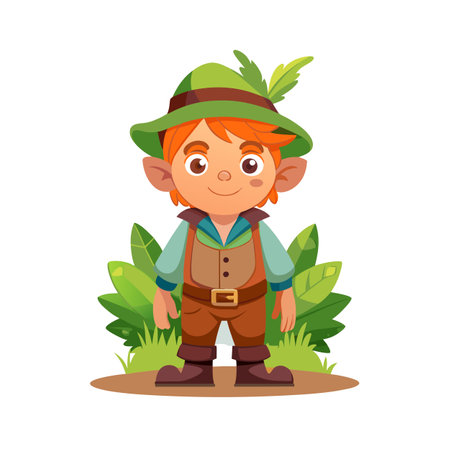 Beautiful Professional Cartoon Character Design Vector illustrationのイラスト素材