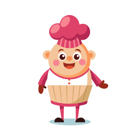 Beautiful Professional Cartoon Character Design Vector illustrationのイラスト素材