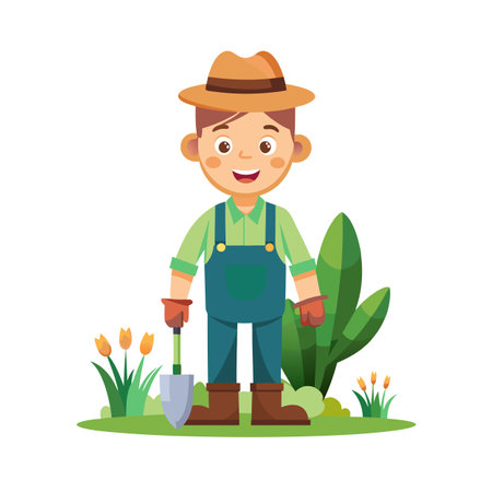 Beautiful Professional Cartoon Character Design Vector illustrationのイラスト素材