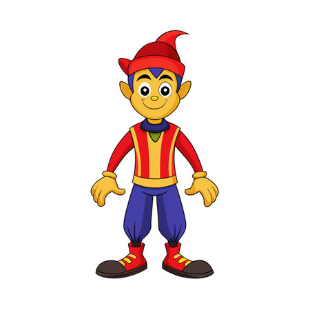 Beautiful Professional Cartoon Character Design Vector illustrationのイラスト素材