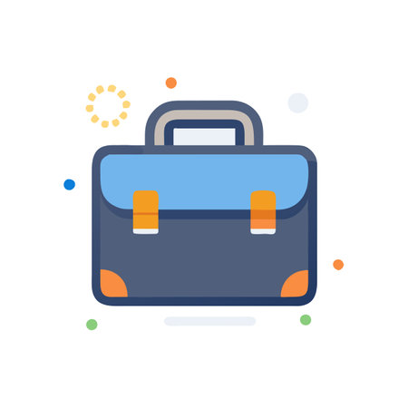 Briefcase Icon Business and Finance Vector for UI Websites and Mobile Applicationsのイラスト素材