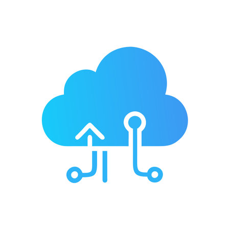 Cloud Computing Icon Technology and Device Vector for UI Websites and Mobile Applicationsのイラスト素材