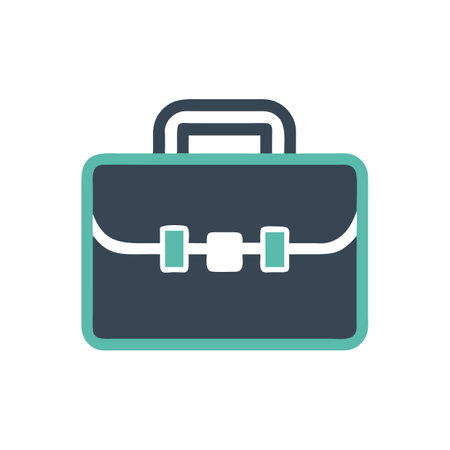 Briefcase Icon Business and Finance Vector for UI Websites and Mobile Applicationsのイラスト素材
