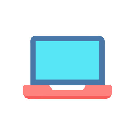Laptop Icon Technology and Device Vector for UI Websites and Mobile Applicationsのイラスト素材