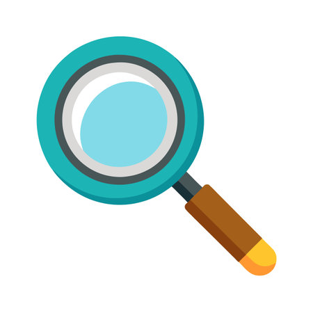 Magnifying Glass Search Icon Business and Education Vector for UI Websites and Mobile Applicationsのイラスト素材