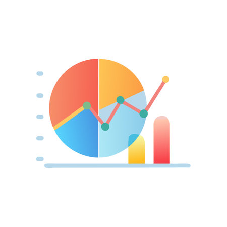 Graph Analytics Icon Business and Finance Vector for UI Websites and Mobile Applicationsのイラスト素材