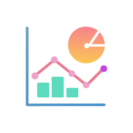 Graph Analytics Icon Business and Finance Vector for UI Websites and Mobile Applicationsのイラスト素材
