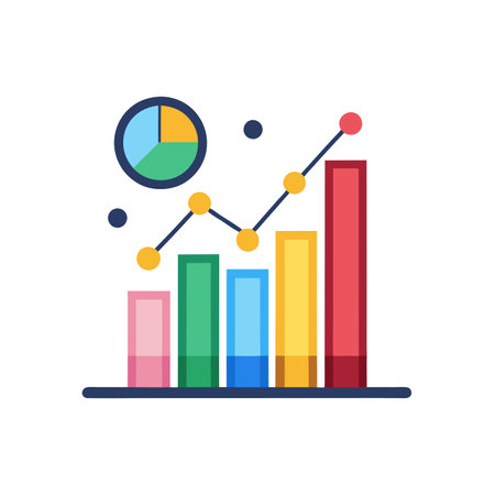 Graph Analytics Icon Business and Finance Vector for UI Websites and Mobile Applicationsのイラスト素材