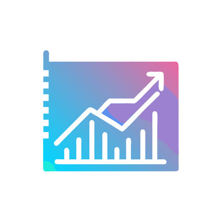 Graph Analytics Icon Business and Finance Vector for UI Websites and Mobile Applicationsのイラスト素材