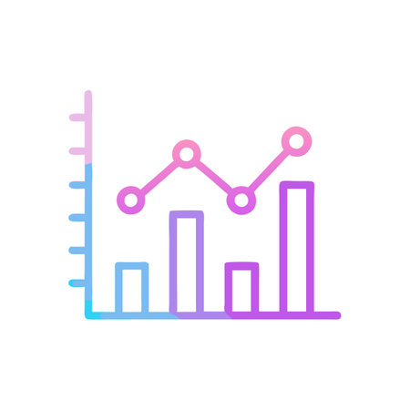 Graph Analytics Icon Business and Finance Vector for UI Websites and Mobile Applicationsのイラスト素材