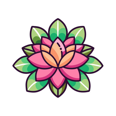 Flower Icon Floral Vector for UI Websites and Mobile Applicationsのイラスト素材