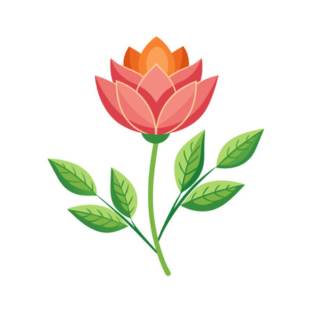 Flower Herb Icon Floral Vector for UI Websites and Mobile Applicationsのイラスト素材