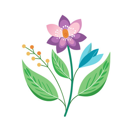 Flower Herb Icon Floral Vector for UI Websites and Mobile Applicationsのイラスト素材
