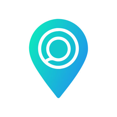 Flat style Map Pin Location Icon vector illustration for User Interface documents websites and mobile applicationsのイラスト素材