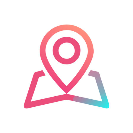 Flat style Map Pin Location Icon vector illustration for User Interface documents websites and mobile applicationsのイラスト素材