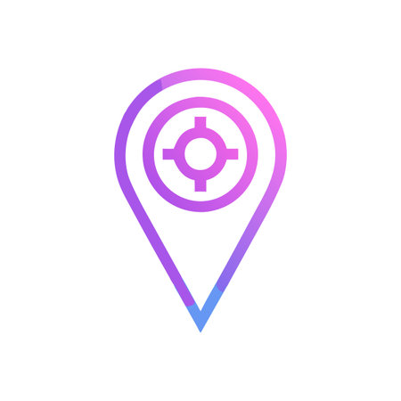 Flat style Map Pin Location Icon vector illustration for User Interface documents websites and mobile applicationsのイラスト素材