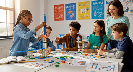 Education learning and Idea knowledge concepts of children with innovative technology and science in...