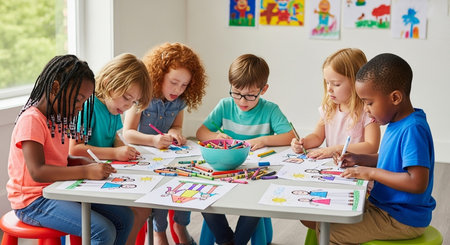 Education learning and Idea knowledge concepts of children with innovative technology and science in...