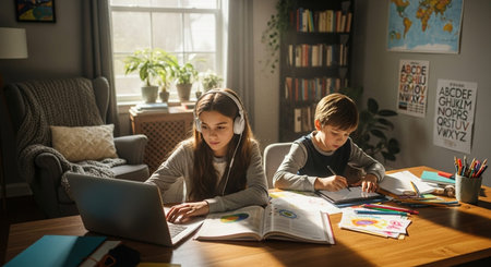 Education learning and Idea knowledge concepts of children with innovative technology and science in...