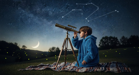 Education learning and Idea knowledge concepts of children with innovative technology and science in...
